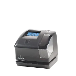 Pyramid™ 3600SS SmartSite Time Clock And Document Stamp, Black