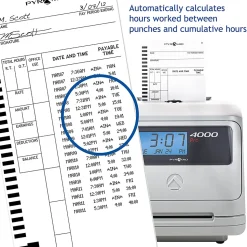 Pyramid Time System - 100/PK Authentic Time Cards [44100-10]  - 4410010