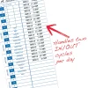 Pyramid Time Systems, 35100-10, Genuine and Authentic pack of 100 Time Cards, Use with Pyramid Side Loading Time Clocks, Models 3500, 3600SS and 3700