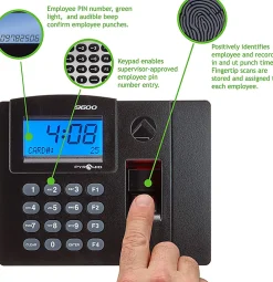 Pyramid TimeTrax Elite [TTELITEEK] Automated Biometric Fingerprint Time Clock  - TTELITEEK