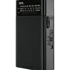 QFX Pocket R-35 Mono 3-Band Radio, 4-3/4