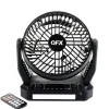 QFX 6" Solar Fan And Radio, 11" x 9" x Black