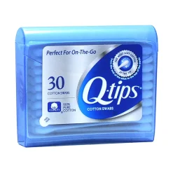 Q-tips® Cotton Swabs Travel Pack, White, Box Of 30