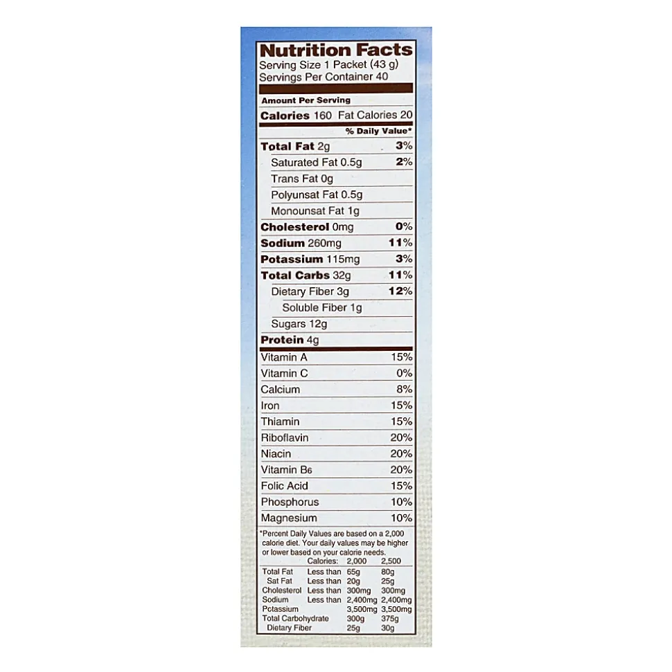 Quaker Instant Oatmeal Packets, Maple And Brown Sugar, Box Of 40 Packets