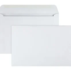Quality Park™ Booklet Envelopes, 6" x 9", Moisture Seal, White, Box Of 100