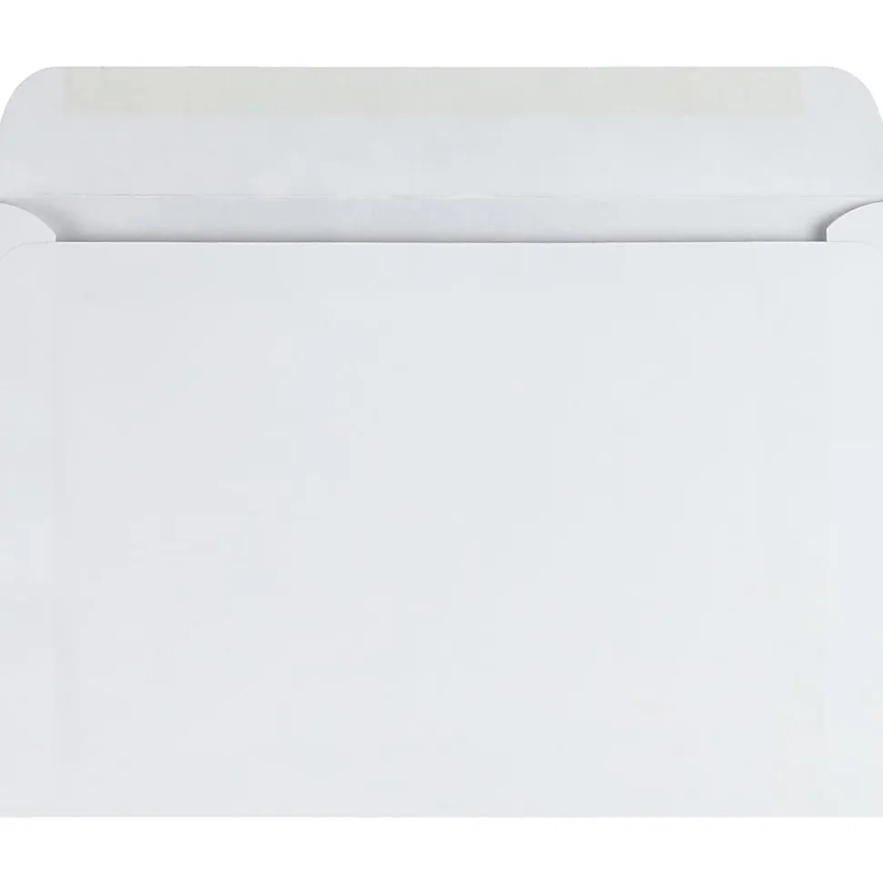 Quality Park™ Booklet Envelopes, 6" x 9", Moisture Seal, White, Box Of 100