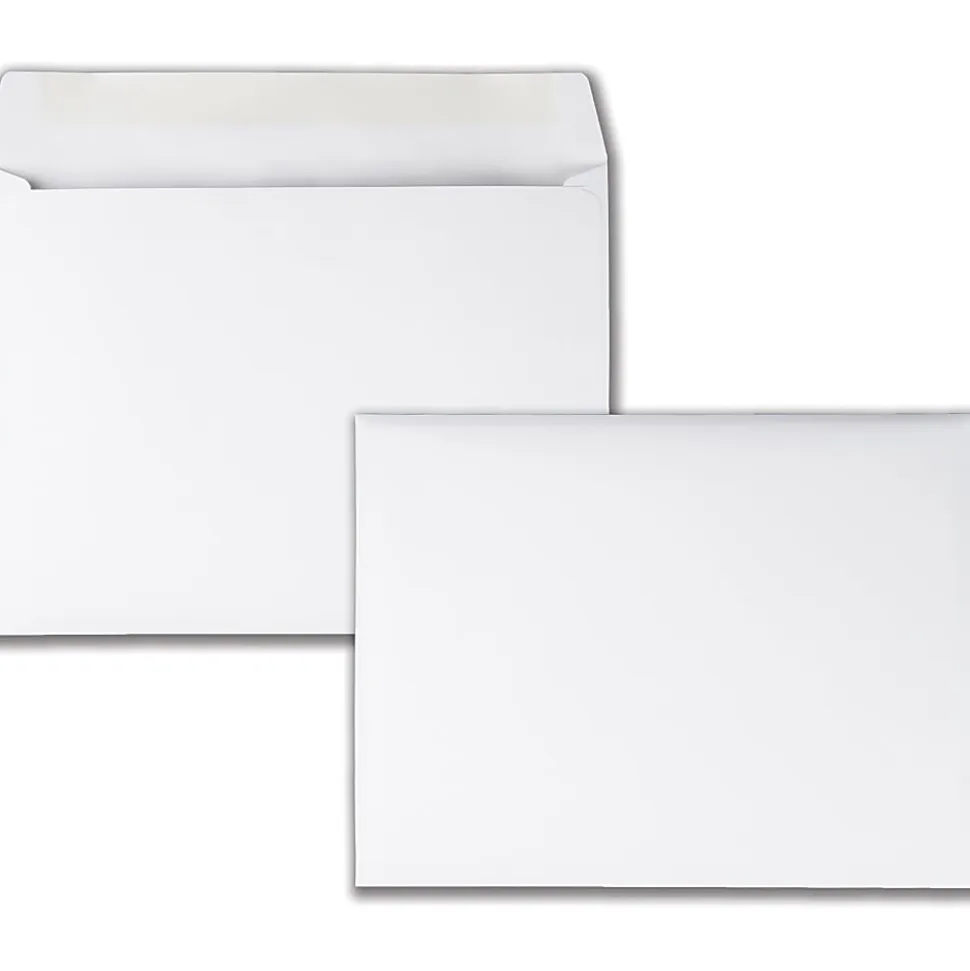 Quality Park Booklet Envelopes, 9" x 12", White, Box Of 100
