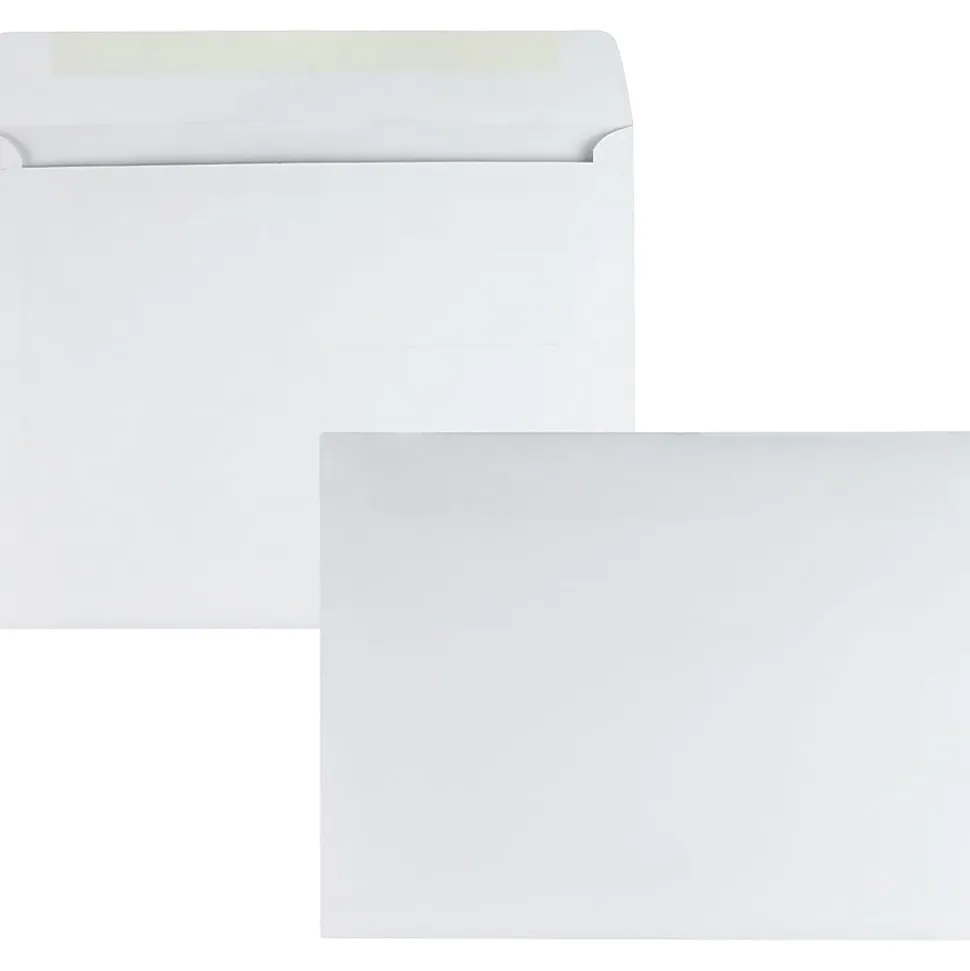 Quality Park Booklet Envelopes, 10" x 13", White, Box Of 100