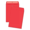 Quality Park Brightly Colored 9x12 Clasp Envelopes - Clasp - #90 - 9" Width x 12" Length - 28 lb - Clasp - Paper - 10 / Pack - Red