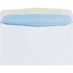 Quality Park® #6 Business Envelopes, Security, Gummed Seal, White, Box Of 500