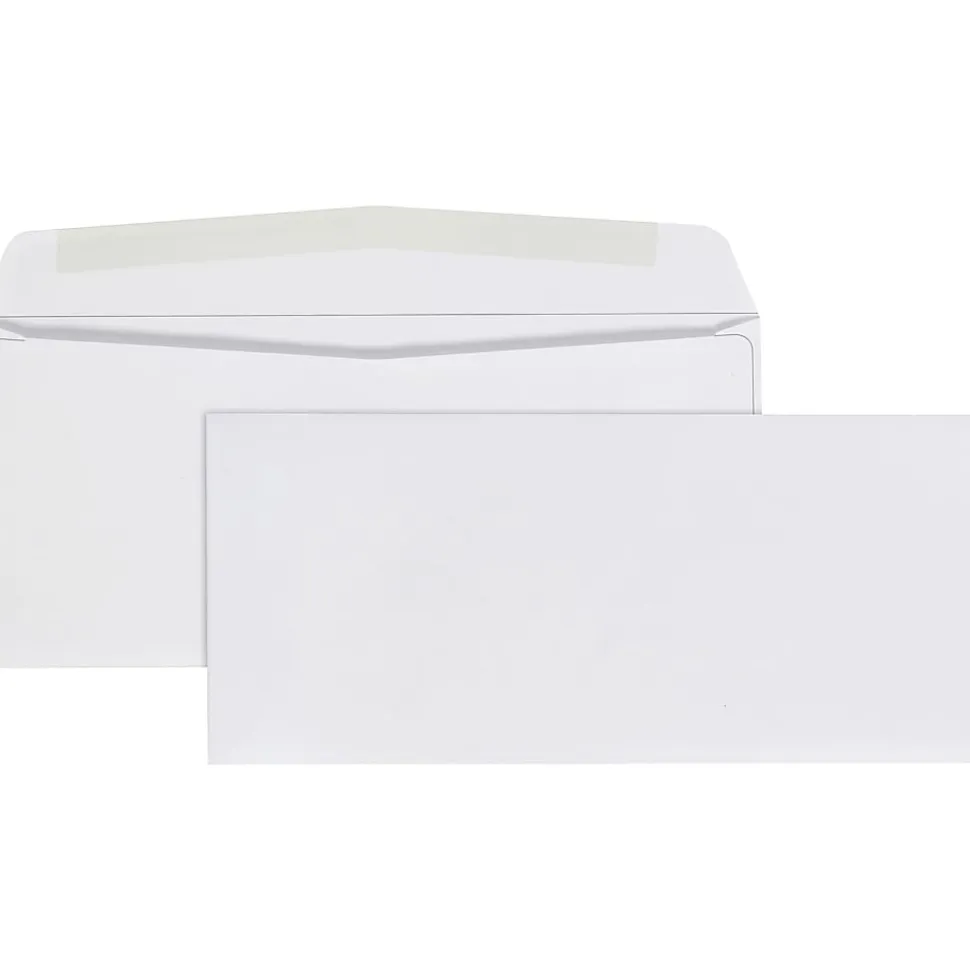 Quality Park® #9 Business Envelopes, Gummed Seal, White, Box Of 500