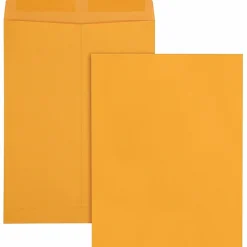 Quality Park® Catalog Envelopes, Gummed Closure, 9" x 12", Brown, Box Of 100