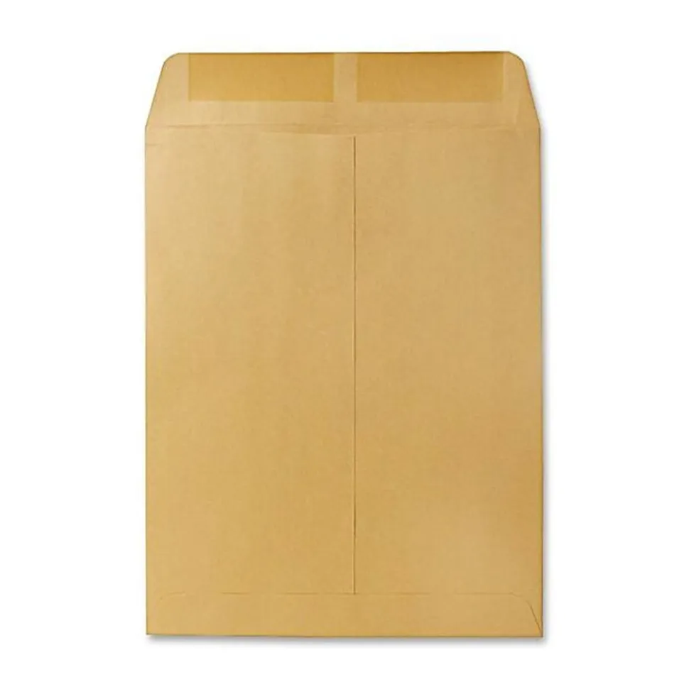 Quality Park® Catalog Envelopes, Gummed Closure, 10" x 13", Brown, Box Of 100