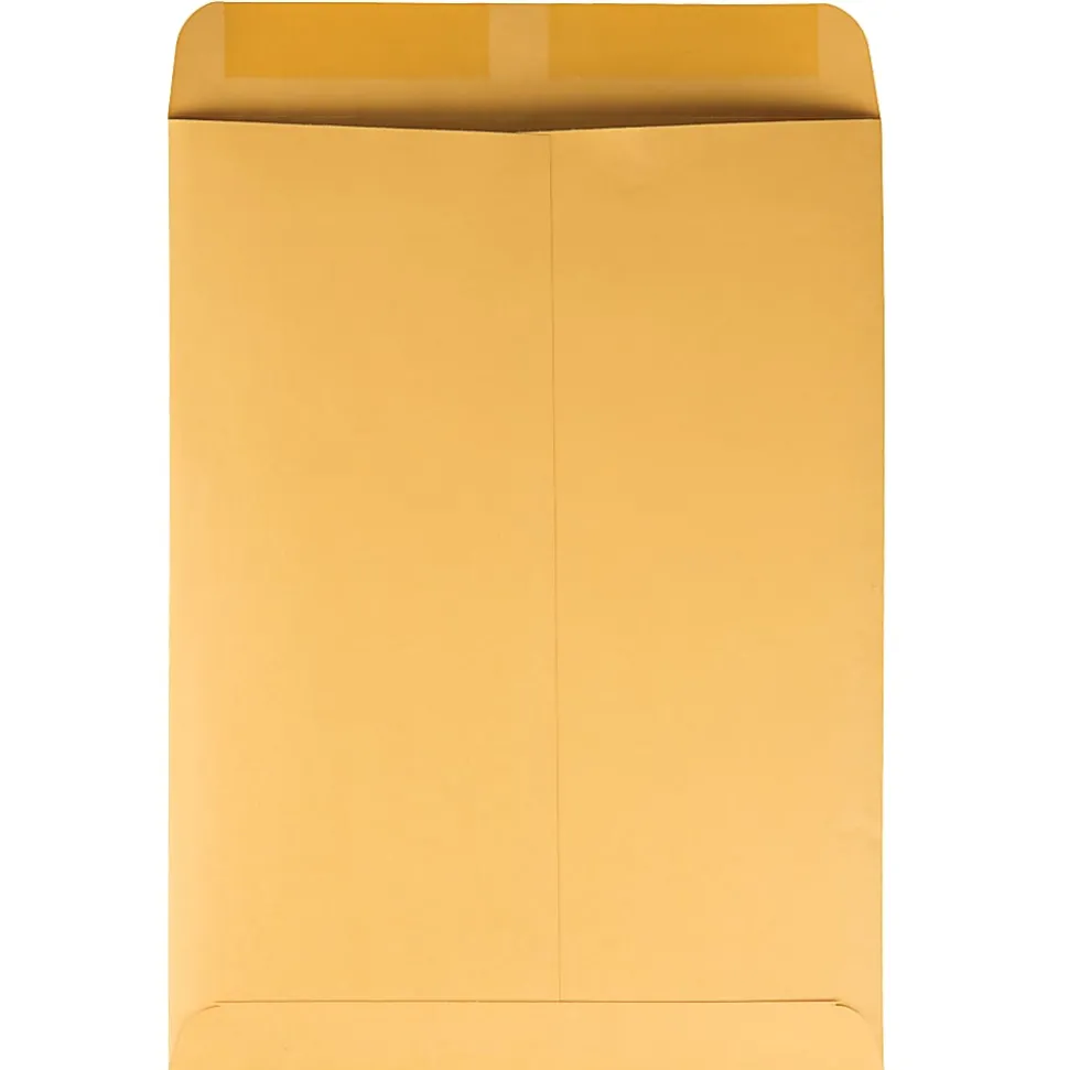 Quality Park® Catalog Envelopes With Gummed Closure, 9" x 12", Brown, Box Of 250