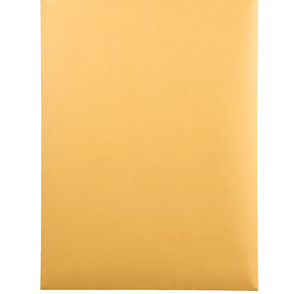 Quality Park® Catalog Envelopes With Gummed Closure, 9" x 12", Brown, Box Of 250