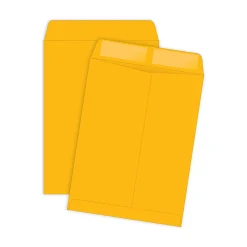 Quality Park® Catalog Envelopes, Gummed Closure, 6" x 9", Brown, Box Of 500