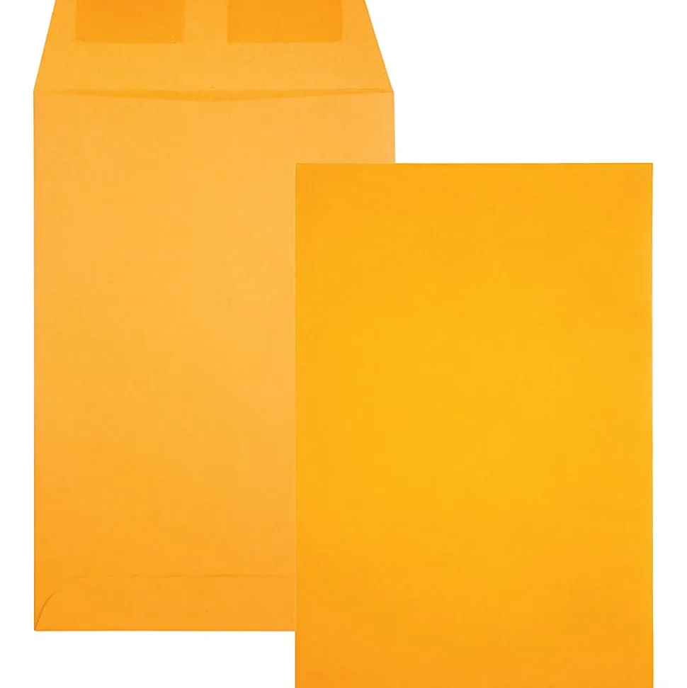 Quality Park® Catalog Envelopes, Gummed Closure, 6" x 9", Brown, Box Of 500