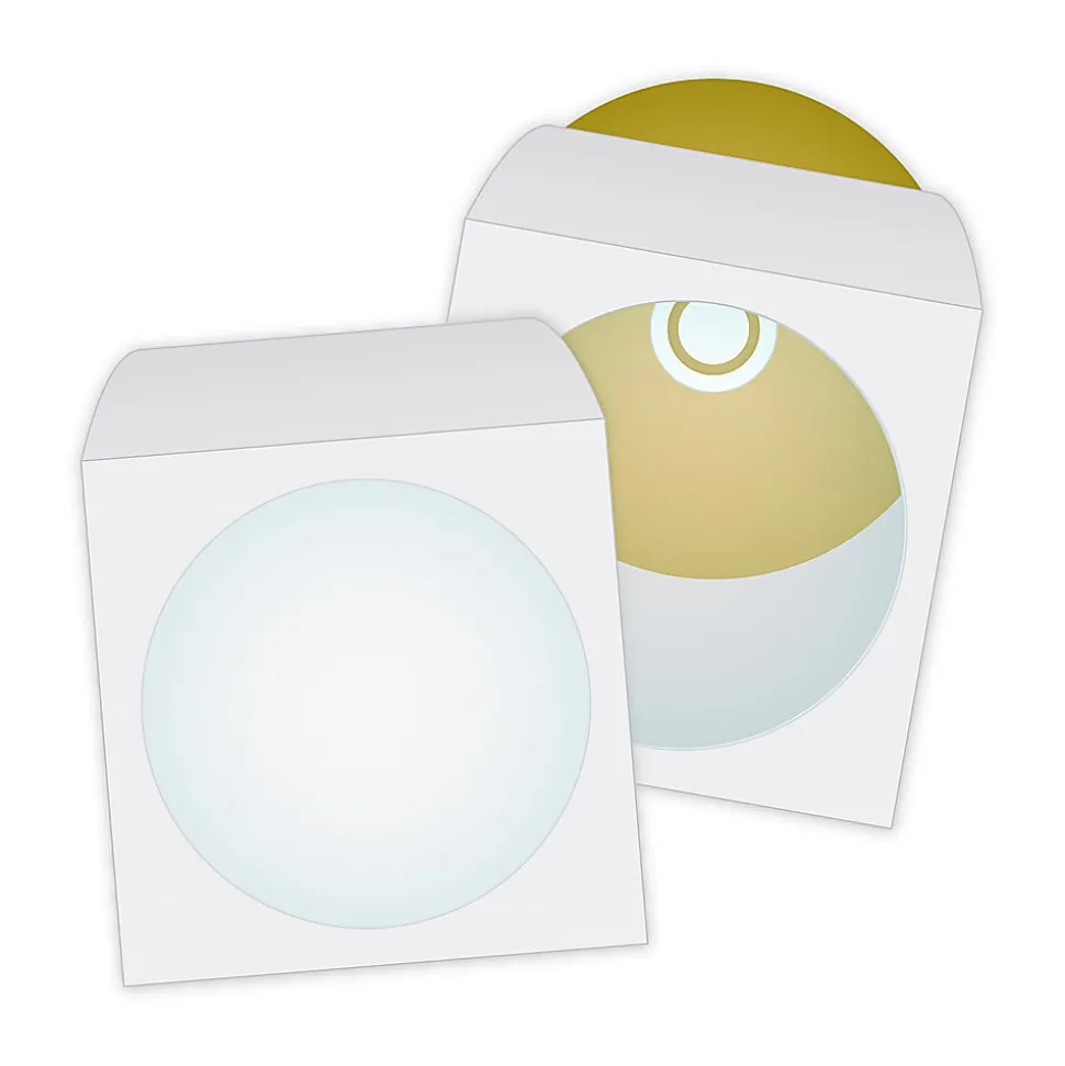 Quality Park® CD/DVD Envelopes, 4 7/8" x 5", White, Box Of 100