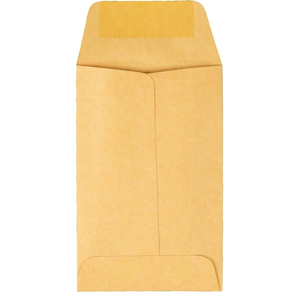 Quality Park® #1 Coin Envelopes, Brown Kraft, Box Of 500