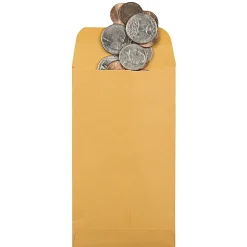 Quality Park® #5 Coin Envelopes, Brown Kraft, Box Of 500