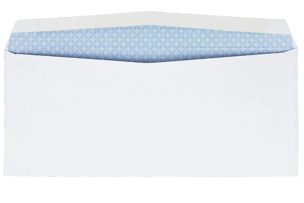 Quality Park® #9 Double-Window Envelopes, Left Windows (Top/Bottom), Gummed Seal, White, Box Of 500