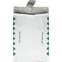 Quality Park® Dupont⢠Tyvek® Grip-Seal® Expansion Envelopes, Open Side, 18 Lb, First Class, 10" x 13" x 1 1/2", Self-Adhesive, White, Box Of 100