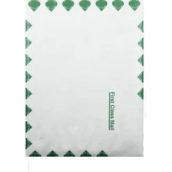 Quality Park® Dupont™ Tyvek® Grip-Seal® Expansion Envelopes, Open Side, 18 Lb, First Class, 10
