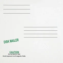 Quality Park 5 1/4" Economy Disk Mailers - Disc/Diskette - 6" Width x 5 7/8" Length - Paperboard - 10 / Pack - White