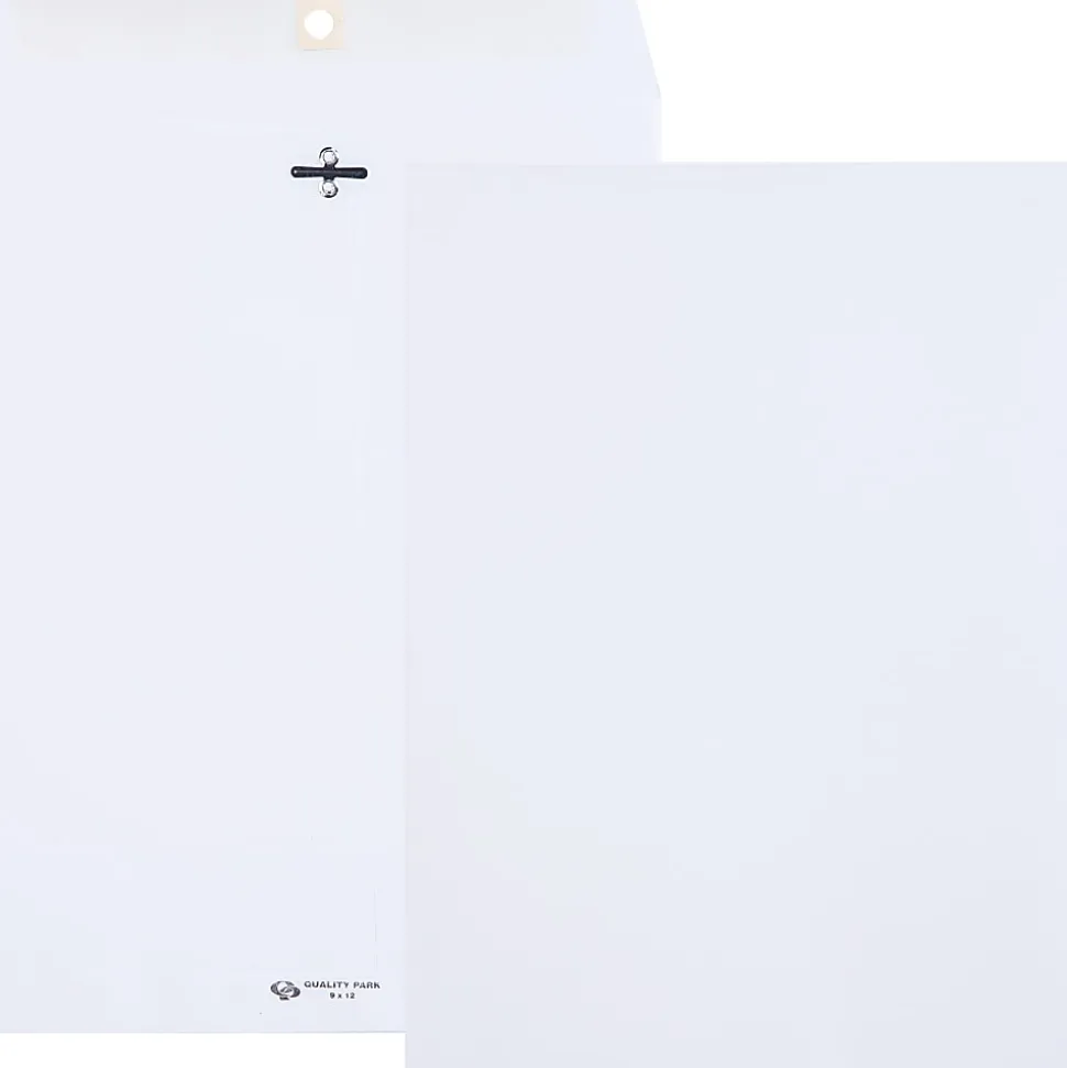 Quality Park® #90 Envelopes, Clasp Closure, White, Box Of 100