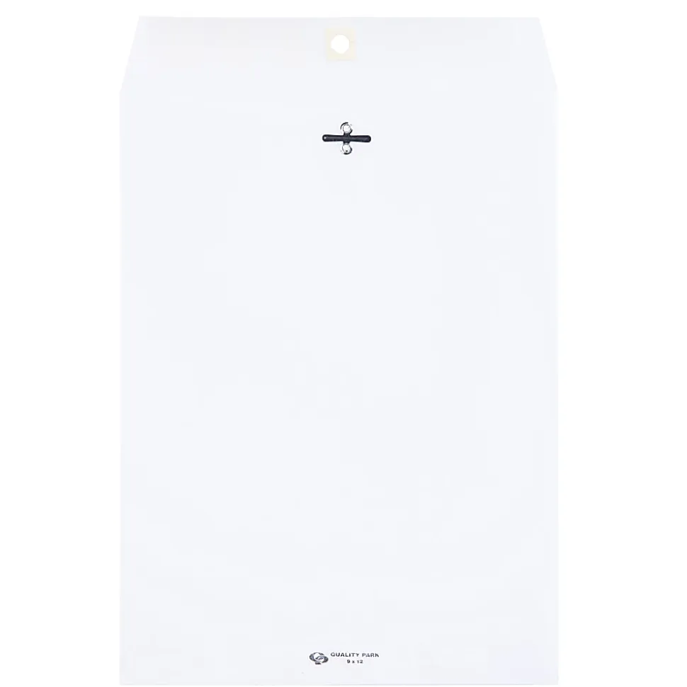 Quality Park® #90 Envelopes, Clasp Closure, White, Box Of 100