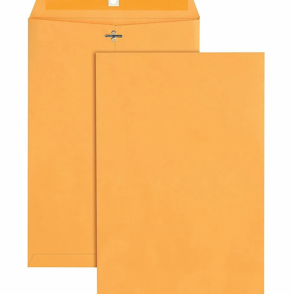 Quality Park® Envelopes, 10" x 15", Clasp Closure, Brown, Box Of 100