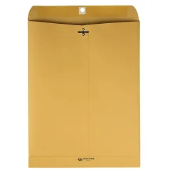 Quality Park Envelopes, 10" x 13", Clasp Closure, Brown, Box Of 250