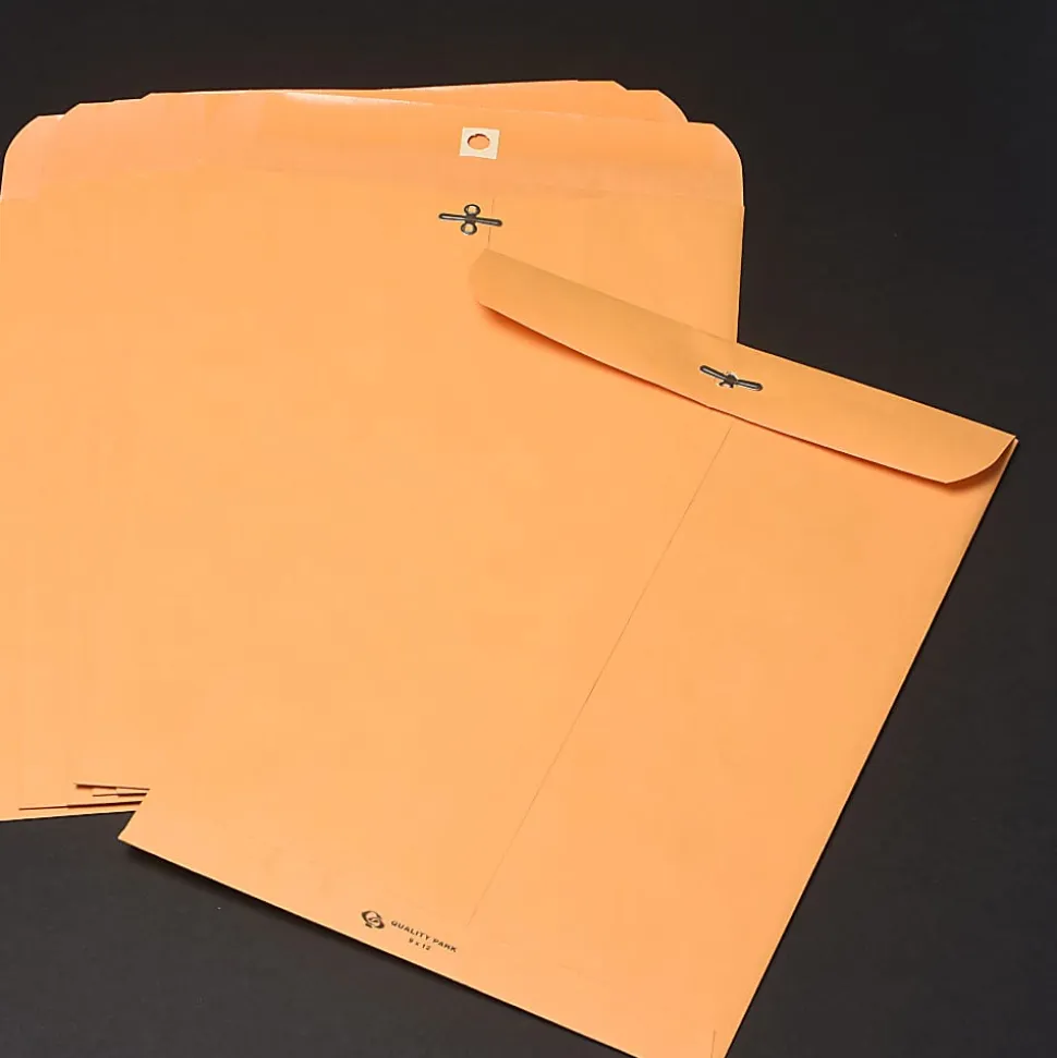 Quality Park Envelopes, 10" x 13", Clasp Closure, Brown, Box Of 250