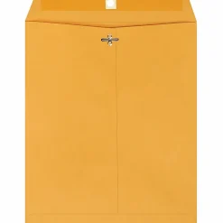 Quality Park Gummed Kraft Clasp Envelopes - Clasp - #95 - 10" Width x 12" Length - 28 lb - Gummed - Kraft - 100 / Box - Kraft
