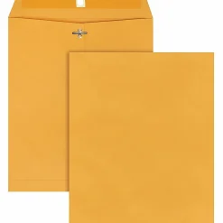 Quality Park Gummed Kraft Clasp Envelopes - Clasp - #95 - 10
