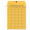 Quality Park Inter-Department Envelopes, 10" x 15", Button & String, 20% Recycled, Brown, Pack Of 100