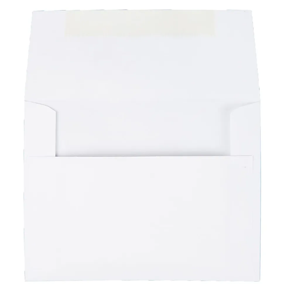 Quality Park® Invitation Envelopes, 4 3/8" x 5 3/4", Gummed Seal, White, Box Of 100