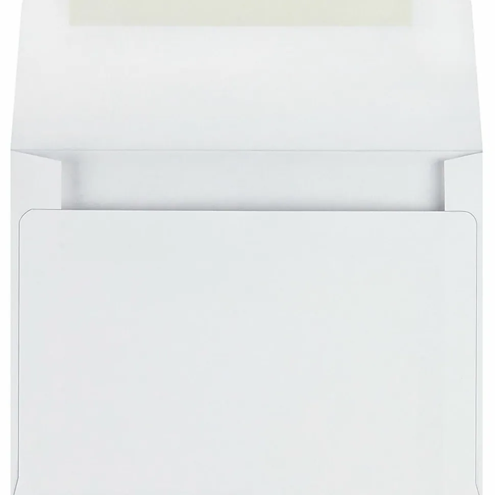 Quality Park® Invitation Envelopes, 4 3/8" x 5 3/4", Gummed Seal, White, Box Of 100