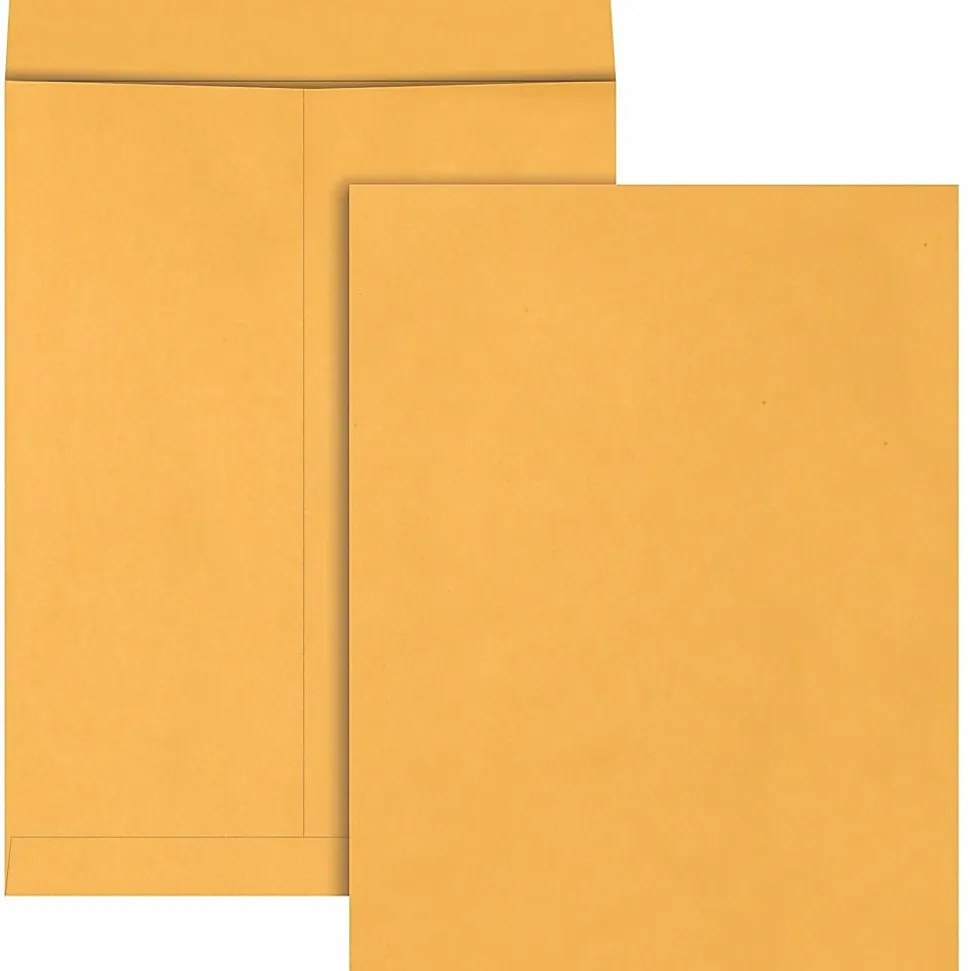 Quality Park® Jumbo Catalog Envelopes, 17" x 22", Flap Closure, Brown, Pack Of 25