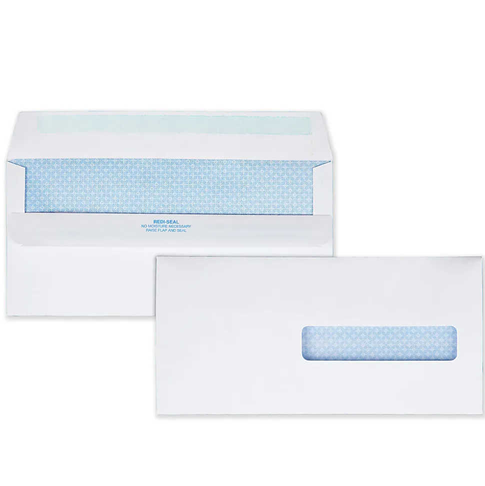 Quality Park® Medical Claim Business Envelopes With Self Seal, #10, 4/12" x 9 1/2", White, Box Of 500