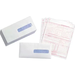 Quality Park® #10 Medical Claim Business Right Window Envelopes, Gummed Seal, White, Box Of 500