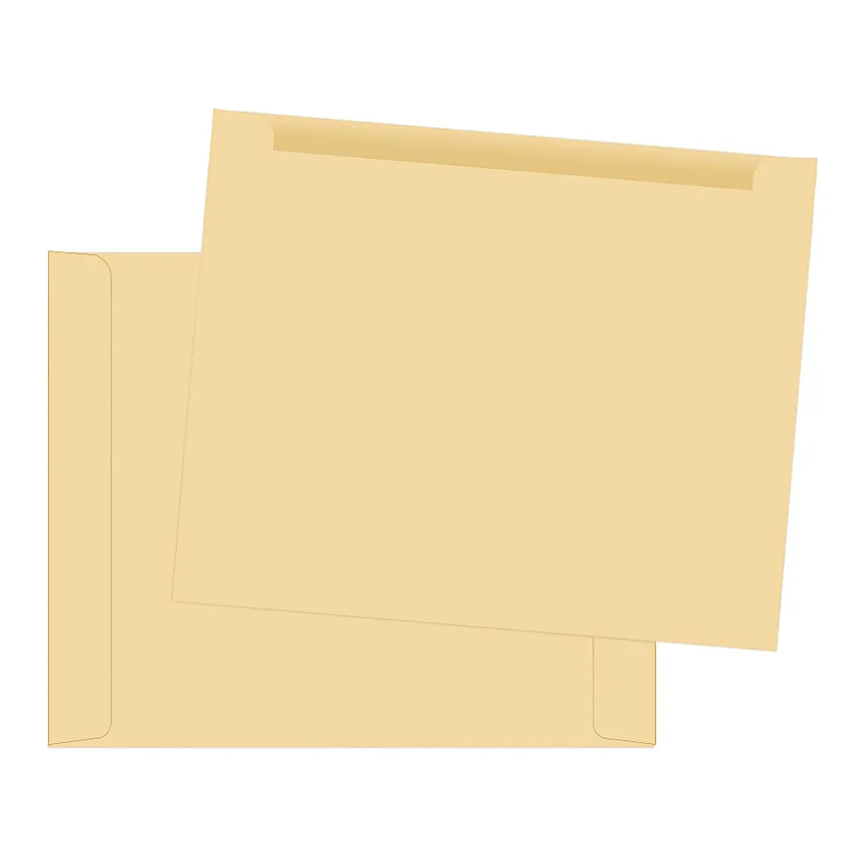 Quality Park® Paper File Jackets, 9 1/2" x 11 3/4", Cameo, Box Of 100