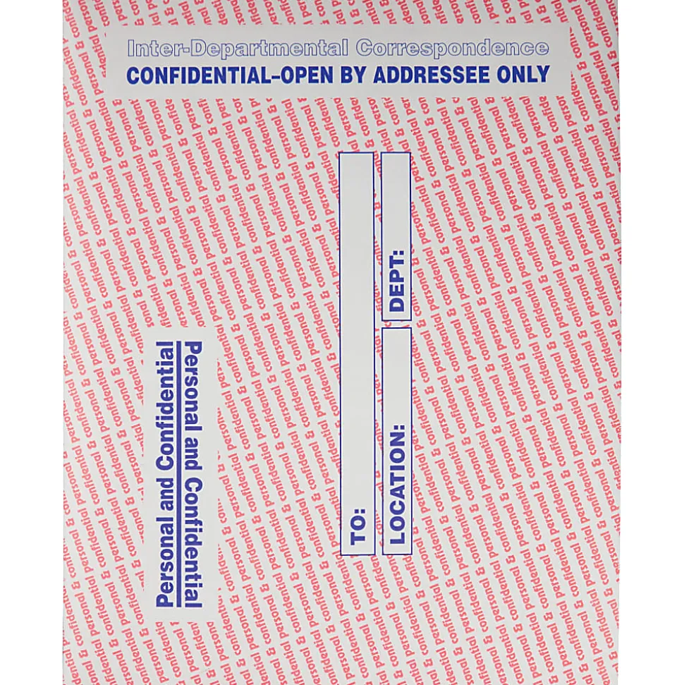 Quality Park® Personal And Confidential Interdepartment Envelopes, 10" x 13", Gummed Seal, Gray, Box Of 100