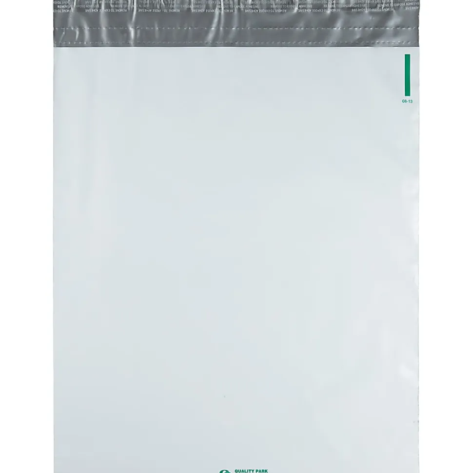 Quality Park Poly Expansion Envelopes, 13" x 16" x 2", White, Carton Of 100