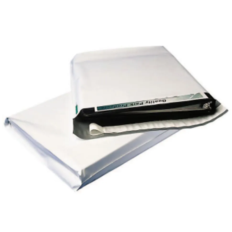 Quality Park Poly Expansion Envelopes, 13" x 16" x 2", White, Carton Of 100