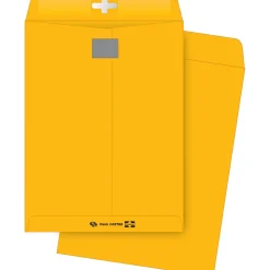 Quality Park® Postage Savings ClearClasp® Envelopes, 10" x 13", Brown Kraft, Pack Of 100