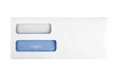 Quality Park® #10 Redi-Seal™ Envelopes, Double-Window, Security, Self-Sealing, White, Box Of 500