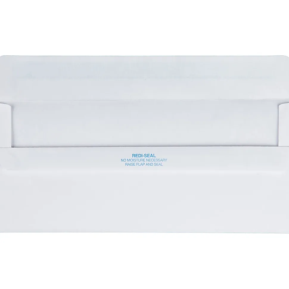 Quality Park® #10 Redi-Seal® Envelopes, Self-Adhesive, White, Box Of 500