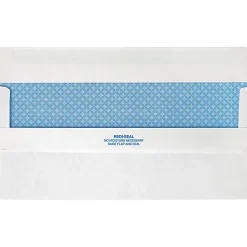 Quality Park® #10 Redi-Seal™ Security Window Envelopes, Bottom Left Window, Self Adhesive, White, Box Of 500