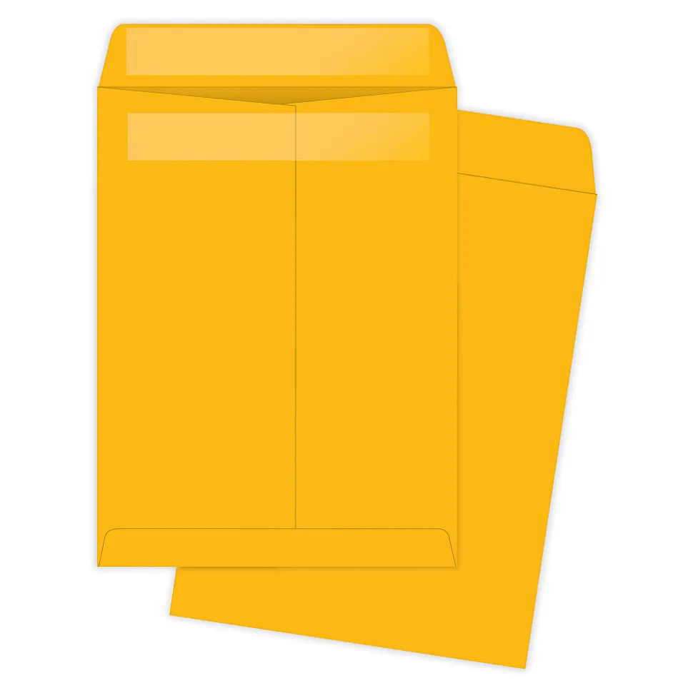 Quality Park® Redi-Seal® 12" x 15 1/2" Manila Catalog Envelopes, Self-Adhesive, Brown Kraft, Box Of 250